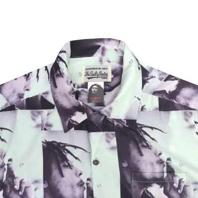 Рубашка Wacko Maria With Bob Marley Print "Mint" фото № 3
