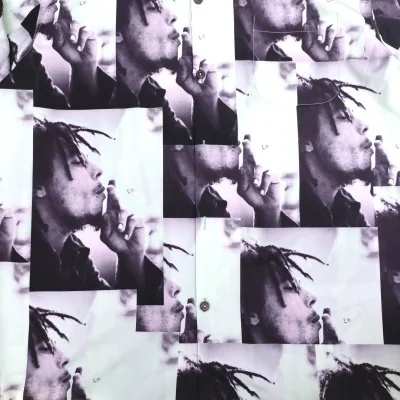 Рубашка Wacko Maria With Bob Marley Print "Mint" фото № 8