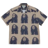 Рубашка Wacko Maria With Musician Print "Brown"