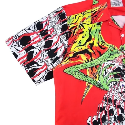 Рубашка Wacko Maria X Neckface Devil "Red" фото № 4