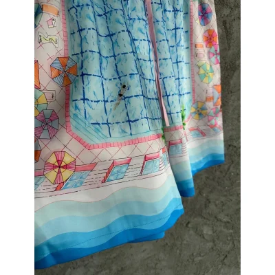 Шорты Casablanca Swimming Pool Palm Trees "Blue" фото № 2