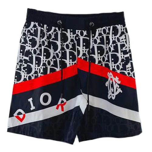 Шорты Christian Dior White And Red Lines "Black"