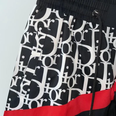 Шорты Christian Dior White And Red Lines "Black" фото № 3