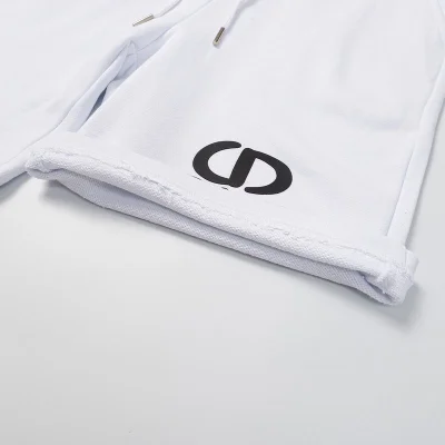 Шорты Christian Dior Initials Of The Logo "White" фото № 3