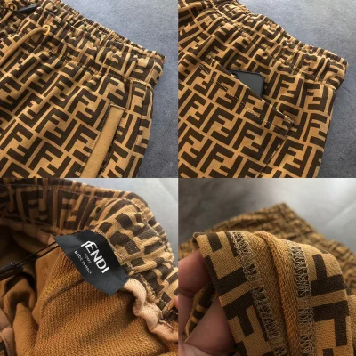 Шорты Fendi Double F "Beige" фото № 3 Шорты Fendi Double F "Beige" фото № 3