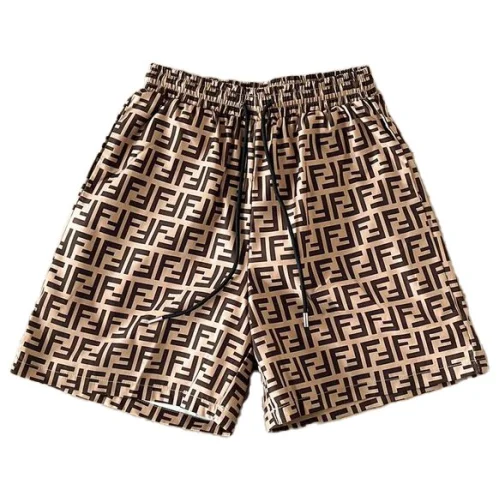 Шорты Fendi With Letters Print "Brown"