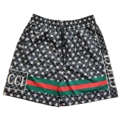 Шорты GUCCI Logos Swim Shorts "Black/Green/Red"