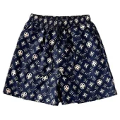 Шорты Louis Vuitton With A Lot Of Emblems "Blue"