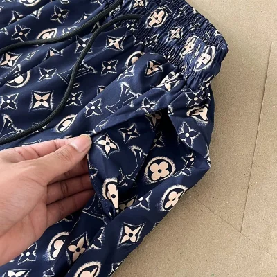 Шорты Louis Vuitton With A Lot Of Emblems "Blue" фото № 9