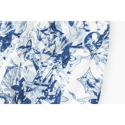 Шорты Louis Vuitton Sea Breeze "Blue/White" фото № 6