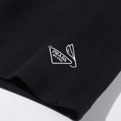 Шорты Prada Logo In The Style Of Hare "Black" фото № 3