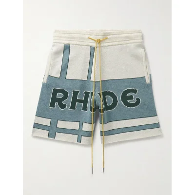 Шорты Rhude Two Colors "White/Mint" фото № 2