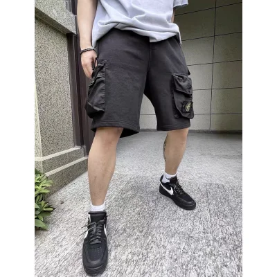 Шорты Stone Island Large Logo Pockets "Black" фото № 3