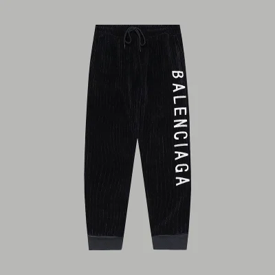 Спортивный Костюм Balenciaga With White Text Logo "Black" фото № 3
