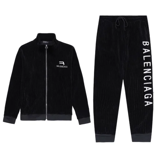 Спортивный Костюм Balenciaga With White Text Logo "Black"