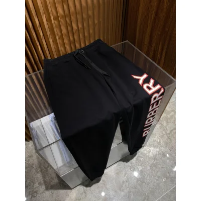 Штаны Burberry White Logo On Side Gray And Red Outline "Black" фото № 8