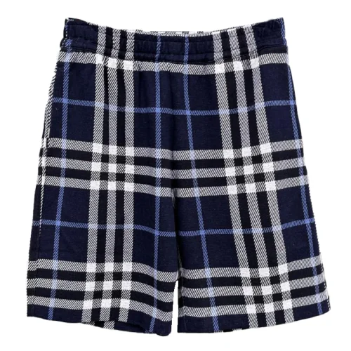 Шорты Burberry Allsides White Lines Print Black Squares "Black"