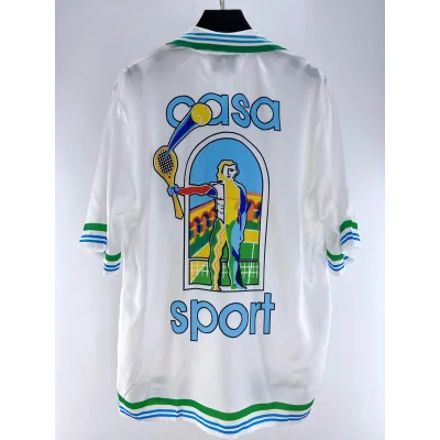 Рубашка Casablanca Human With Yellow Rocket "White" фото № 2