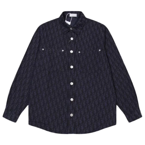 Рубашка Christian Dior Print Many Black Logos "Black"