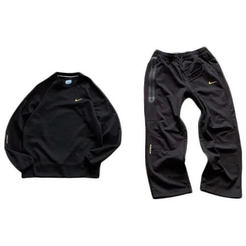 Спортивный костюм Nike With Small Logo And Inscription "Black"