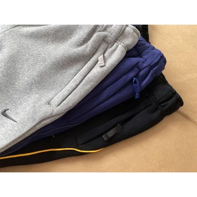 Штаны Nike With Logo And Embroidered Lines "Blue" фото № 2