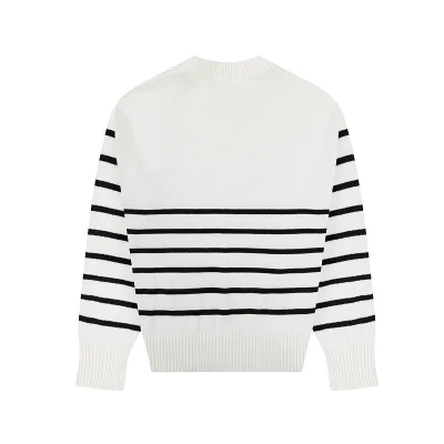 Свитер Amiri With Red Logo Striped "White" фото № 2
