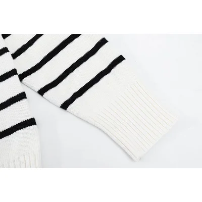 Свитер Amiri With Red Logo Striped "White" фото № 3