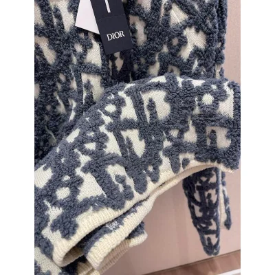 Свитер Christian Dior Zips On Sleeves Print Logos "Gray" фото № 3