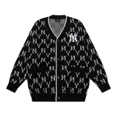 Кардиган MLB Korea — Monogram Allover Knit "Black"