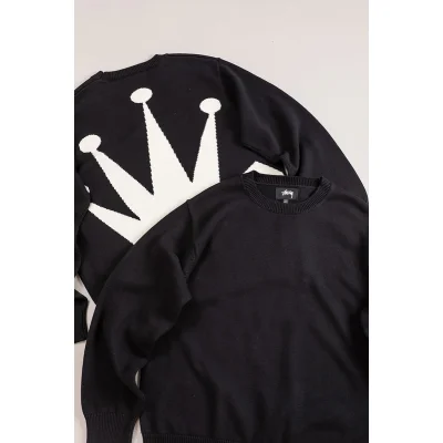 Свитер Stussy The Big Crown "Black" фото № 4 Свитер Stussy The Big Crown "Black" фото № 4