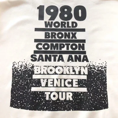 Свитшот Stussy Sleeves Decorated By Inscription World Tour "White" фото № 9