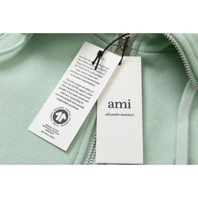 Свитшот Amiri With A Zipper Collar "Mint" фото № 4