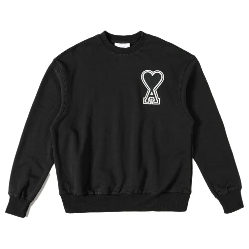 Свитшот Amiri Logo-Heart With Edging "Black"
