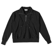 Свитшот Amiri With Collar And Logo ZIP "Black"