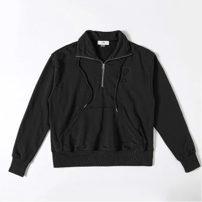 Свитшот Amiri With Collar And Logo ZIP "Black" фото № 2