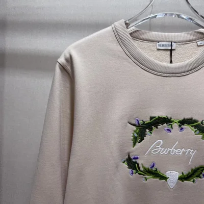 Свитшот Burberry Frontside Green Laurel White Logo Burberry "White" фото № 3