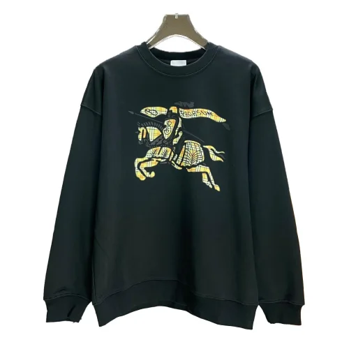 Свитшот Burberry Frontside Checked Print Warrior On The Horse "Black"