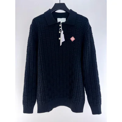 Джемпер Casablanca Bamboo Pattern "Black" фото № 4