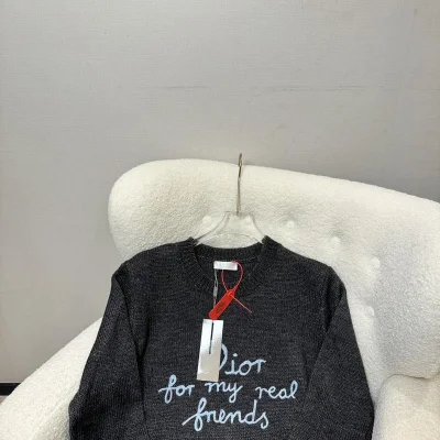 Свитшот Christian Dior Frontside Dior For My Real Friends "Navy Gray" фото № 3