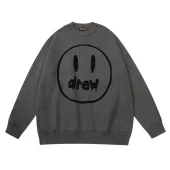 Свитшот Drew House Black Outline Smiley "Gray"