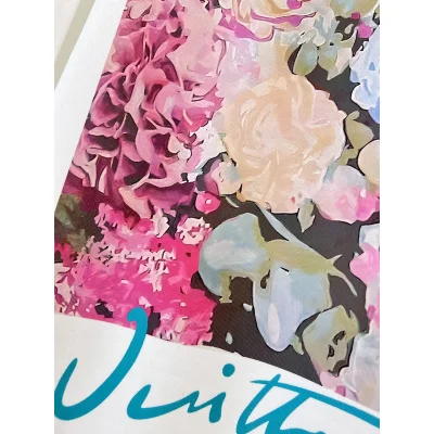 Свитшот Louis Vuitton Picture With Flowers "White" фото № 4