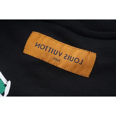 Свитшот Louis Vuitton The Logo Made Of Flowers "Black" фото № 9