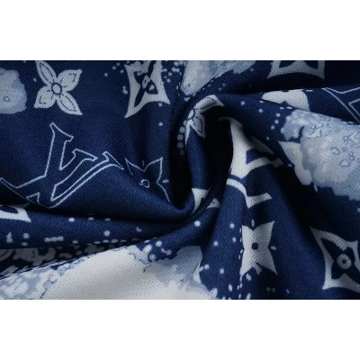 Свитшот Louis Vuitton Flowers And Stars Of The Brand "White/Blue" фото № 4