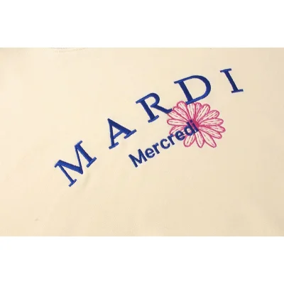 Свитшот Mardi Mercredi Text With Flower "Beige" фото № 2