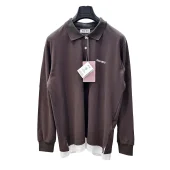 Свитшот Miu Miu White Frontside Logo On The Dark Fabric "Brown"