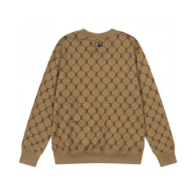 Свитшот MLB Repeating Letters Chained By Dots Print "Brown" фото № 2 Свитшот MLB Repeating Letters Chained By Dots Print "Brown" фото № 2