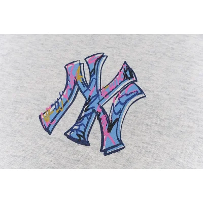 Свитшот MLB With Letter Logos "Gray" фото № 7