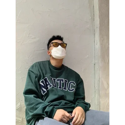 Свитшот Nautica Logo Inscription Front "Green" фото № 7