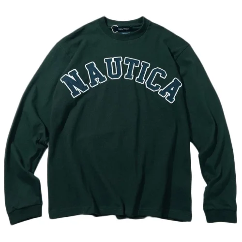 Свитшот Nautica Logo Inscription Front "Green"