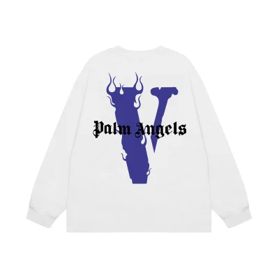 Свитшот Palm Angels Text VLone "White" фото № 2 Свитшот Palm Angels Text VLone "White" фото № 2